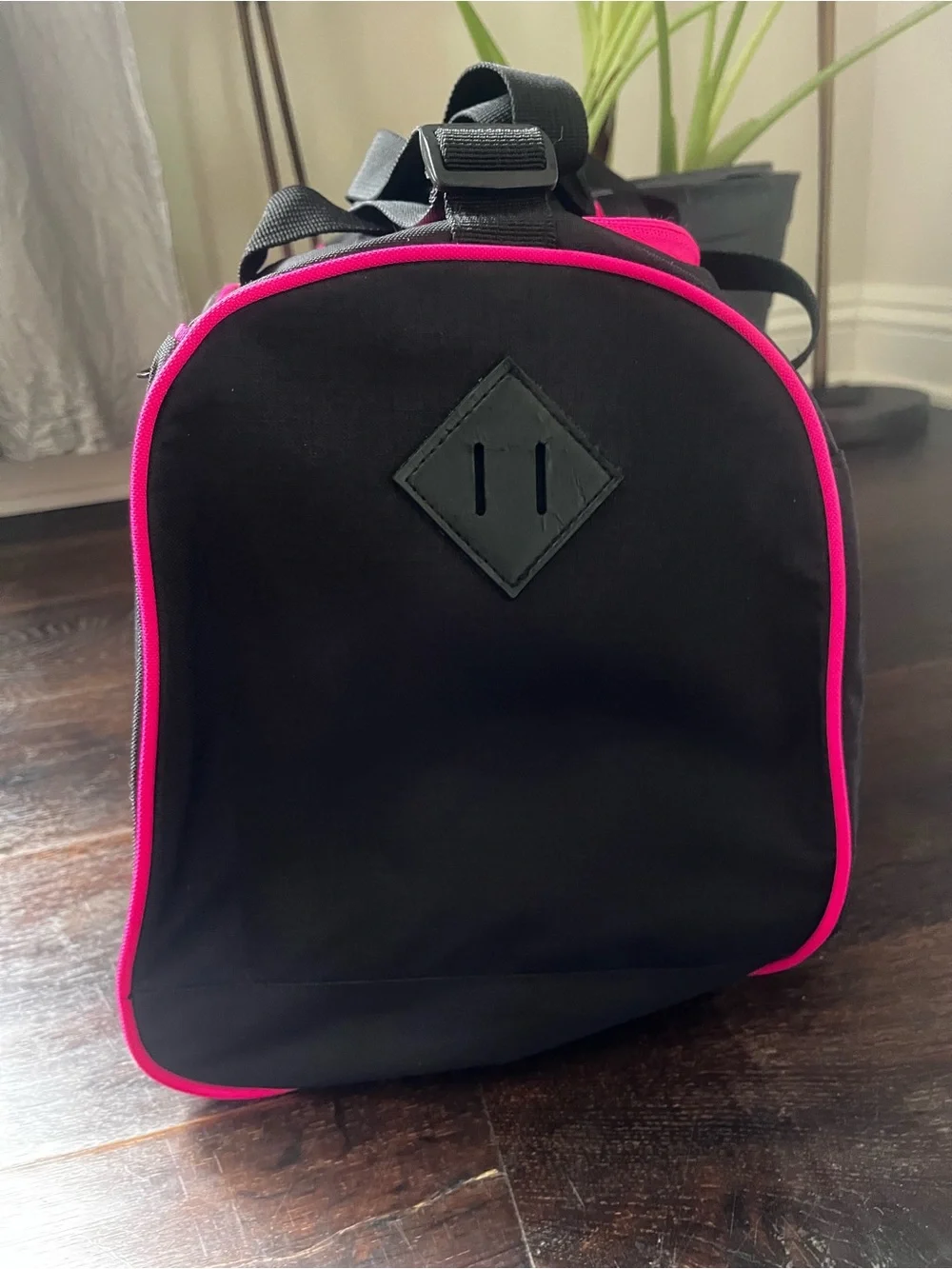 Brand New!! Puma Black Duffel Bag with Hot Pink Trim